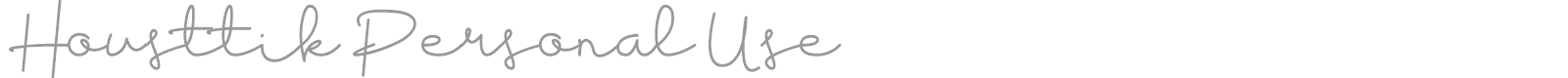 Housttik font preview